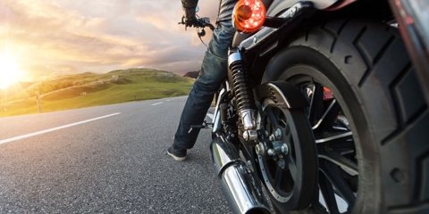 Motorcycle Crashes from Distracted Driving Photo