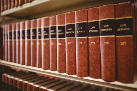law report books on a shelf